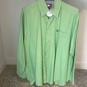 Green Tommy Hilfiger Button down shirt